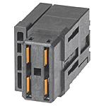 Conn Backplane Power RCP 4 POS Press Fit RA Thru-Hole Impact™ Tray