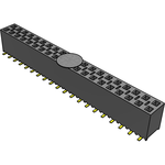 Conn Socket Strip SKT 40 POS 2.54mm Solder ST Bottom Entry SMD Tube