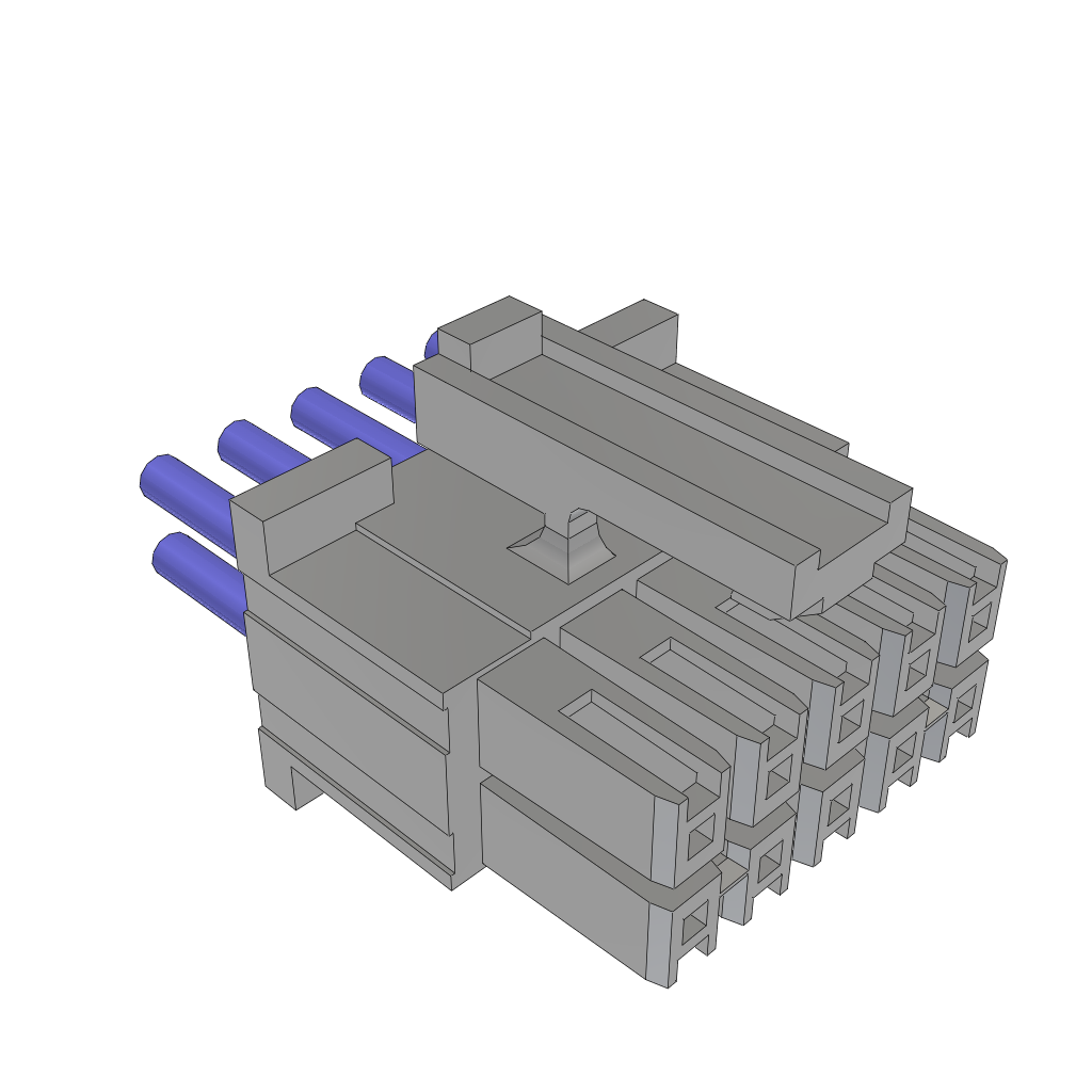 Samtec-MMSDT-05-20-L-10.00-S-K Cable Assembly AC Power Cable Assembly 0.254m Power 10 POS SKT Crimp 20AWG