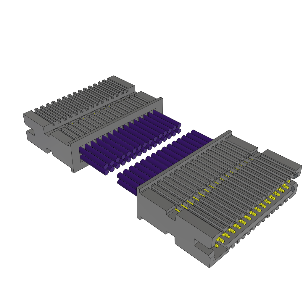 Samtec-TFSD-15-28-G-18.00-D-NDS Andere Kabelbaugruppen Cable Assembly Discrete Wire 0.457m 28AWG Terminal Strip to Terminal Strip 30 to 30 POS HDR-HDR Crimp-Crimp Layer