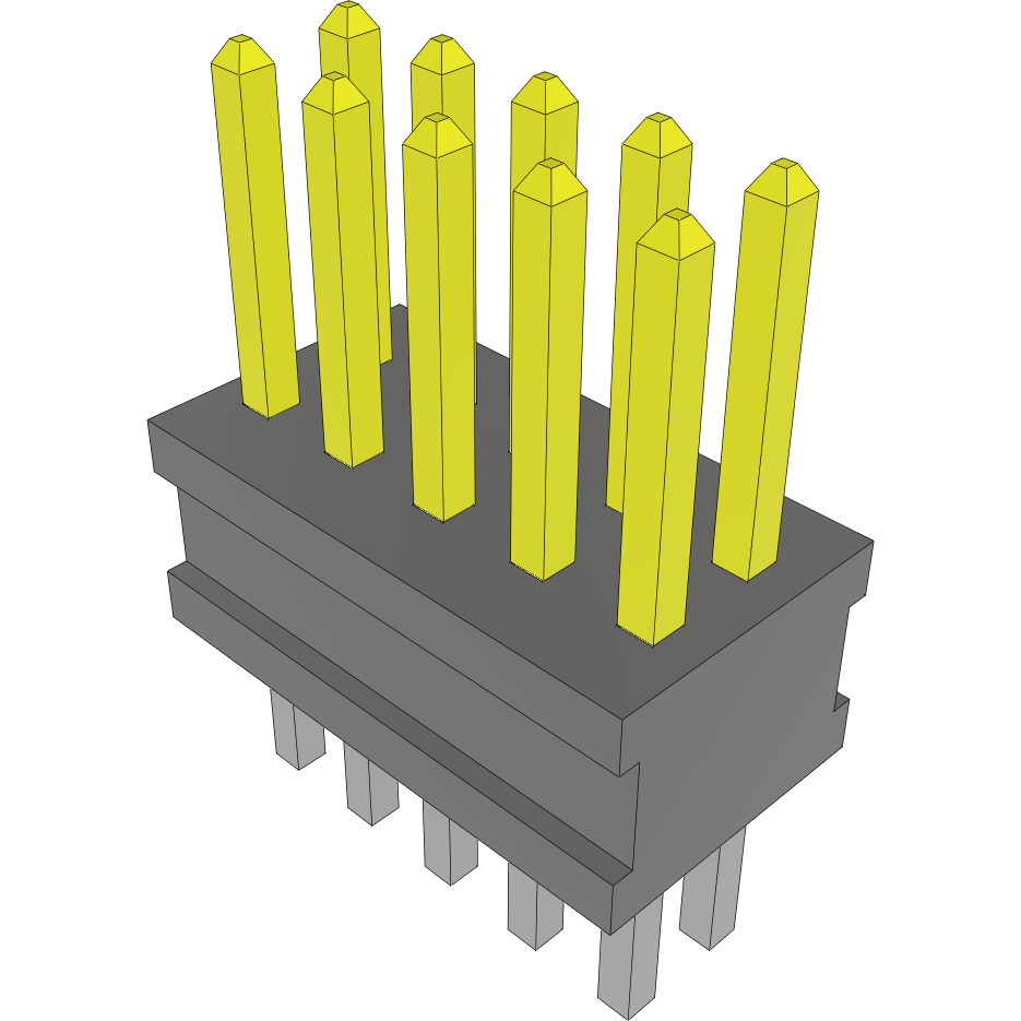 Samtec-FTSH-105-04-L-D Piastre connettori e prese PCB Conn Unshrouded Header HDR 10 POS 1.27mm Solder ST Top Entry Thru-Hole Tube