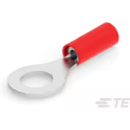 TE Connectivity-2-320571-4 Terminales del conductor Ring Tongue Terminal 20AWG Copper Red/Red Stripe 28.96mm Tin Loose
