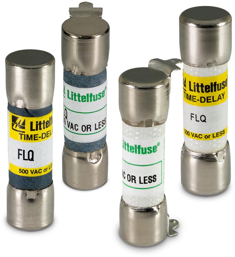 Littelfuse-0FLQ.187HXR Fuses Fuse Cartridge Slow Blow Acting 0.187A 500V Axial 10 X 38mm Paper