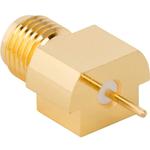 Conn SMA 0Hz to 18GHz 50Ohm Solder ST Edge Mount RCP Gold Bulk