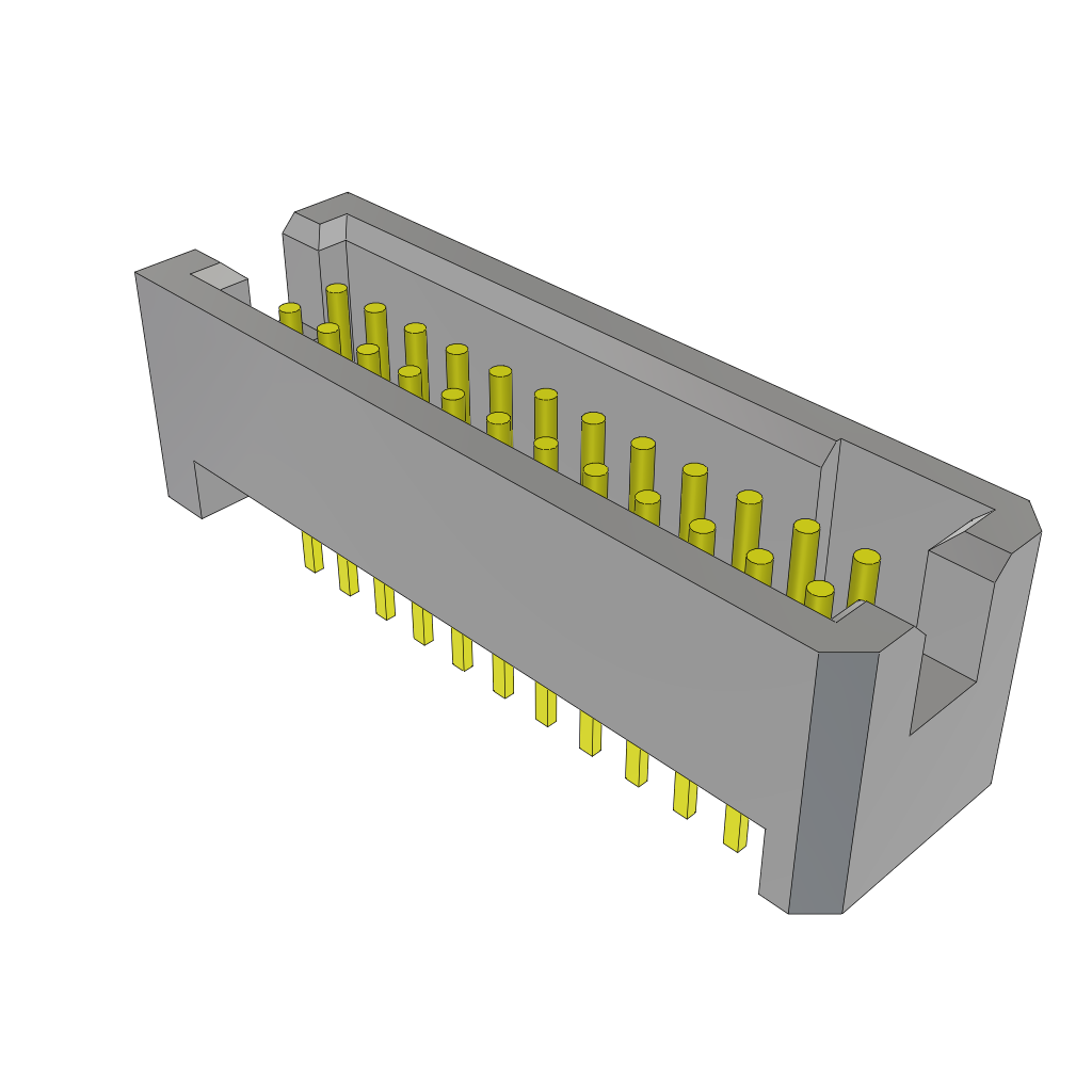 Samtec-TFM-112-01-L-D Cabezales del conector y receptáculos PCB Conn Shrouded Header HDR 24 POS 1.27mm Solder ST Top Entry Thru-Hole Tube