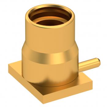 Radiall-R110427820W RF-Steckverbinder Conn MMCX 0Hz to 6GHz 50Ohm Solder ST SMD RCP Gold Over Nickel T/R