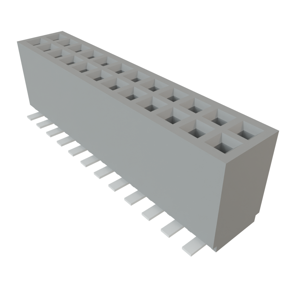 Samtec-SFMC-112-L2-S-D Cabezales del conector y receptáculos PCB Conn Socket Strip SKT 24 POS 1.27mm Solder ST Top Entry SMD Tube