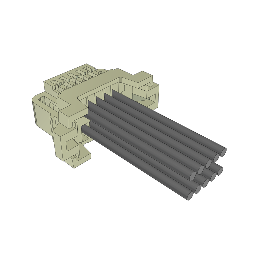 Samtec-S1SD-05-28-GF-02.00-L Assemblaggio cavo Altro Cable Assembly Discrete Wire 0.05m 28AWG Socket Strip 10 POS SKT Crimp Micro Mate™ Bag
