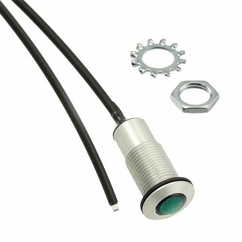 Visual Communications-FLXR2GTP08 LED 光管 LED Light Pipe Round Vertical Green Flexible