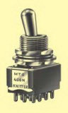 knitter-switch-MTG 406 N Basculeur de commutateur Switch Toggle ON ON 4PDT Round Lever Solder Tag 6A 250VAC 30VDC Panel Mount with Threads