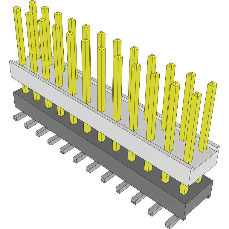 Samtec-HW-12-09-L-D-350-SM-A Connector Headers and PCB Receptacles Conn Board Stacker HDR 24 POS 2.54mm Solder ST Top Entry SMD Tube