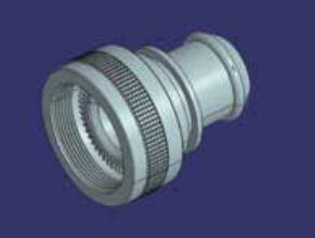 Amphenol-M85049/82-14W03 Schrumpfbalgenadapter Band Lock Adapter 180° 14 Shell Size Cadmium Over Electroless Nickel Aluminum Self Lock