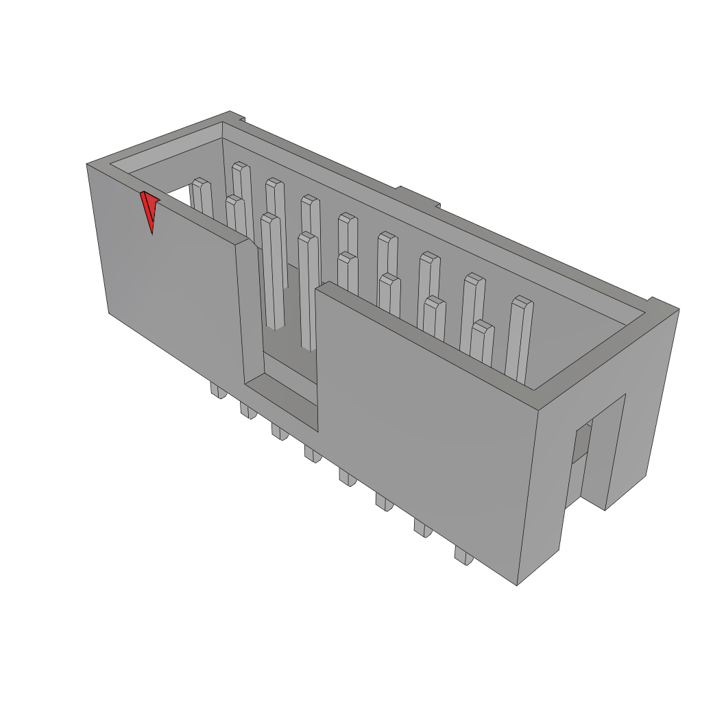 Samtec-HTST-108-02-T-D Connector Headers and PCB Receptacles Conn Shrouded Header (4 Sides) HDR 16 POS 2.54mm Solder ST Top Entry Thru-Hole Bulk
