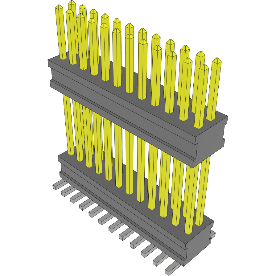 Samtec-FW-12-05-L-D-500-175-A Steckverbinderleisten und Leiterplattenbuchsen Conn Board Stacker HDR 24 POS 1.27mm Solder ST Top Entry SMD FLEX STACK™ Tube
