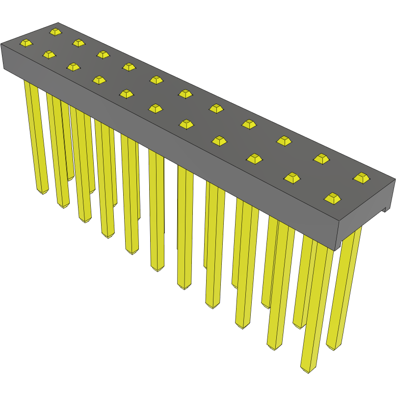 Samtec-MTMM-111-06-L-D-008 Cabezales del conector y receptáculos PCB Conn Unshrouded Header HDR 22 POS 2mm Solder ST Top Entry Thru-Hole Bulk