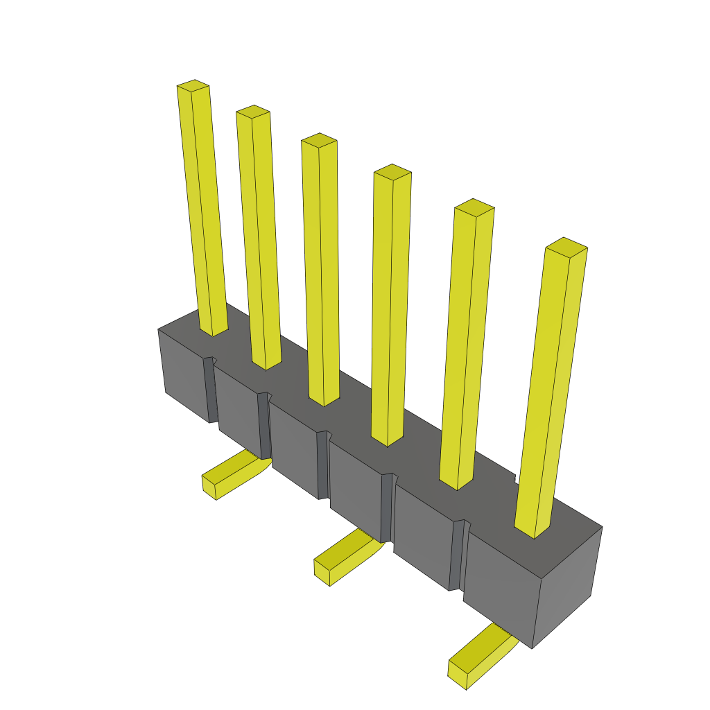 Samtec-SSM-106-L-SV-BE Steckverbinderleisten und Leiterplattenbuchsen Conn Socket Strip SKT 6 POS 2.54mm Solder ST Bottom Entry SMD Tube