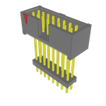 Conn Elevated Shrouded Header HDR 16 POS 2.54mm Solder ST Top Entry Thru-Hole Bulk