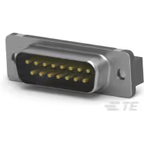 TE Connectivity-747872-8 Connector D-Subminiature Conn D-Sub M 15 POS 1.37mm Solder ST Thru-Hole 15 Terminal 1 Port Tube