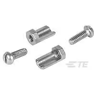 TE Connectivity-530347-3 Accessoires de raccordement Connector Accessories Keying Hardware Straight Brass Nickel Bag