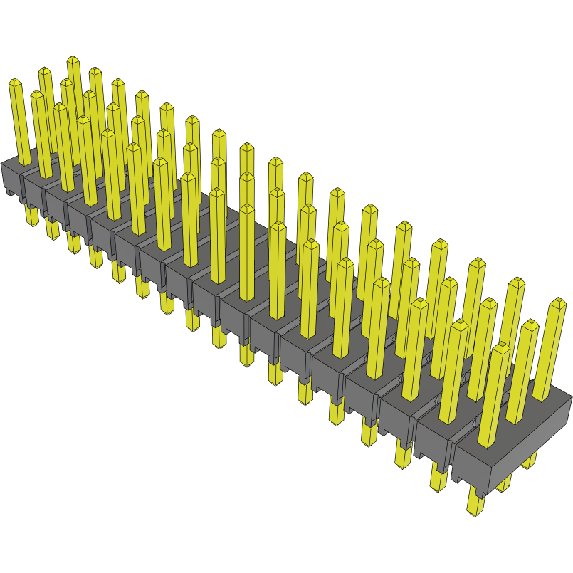 Samtec-TSW-117-24-L-T Steckverbinderleisten und Leiterplattenbuchsen Conn Unshrouded Header HDR 51 POS 2.54mm Solder ST Top Entry Thru-Hole Bulk