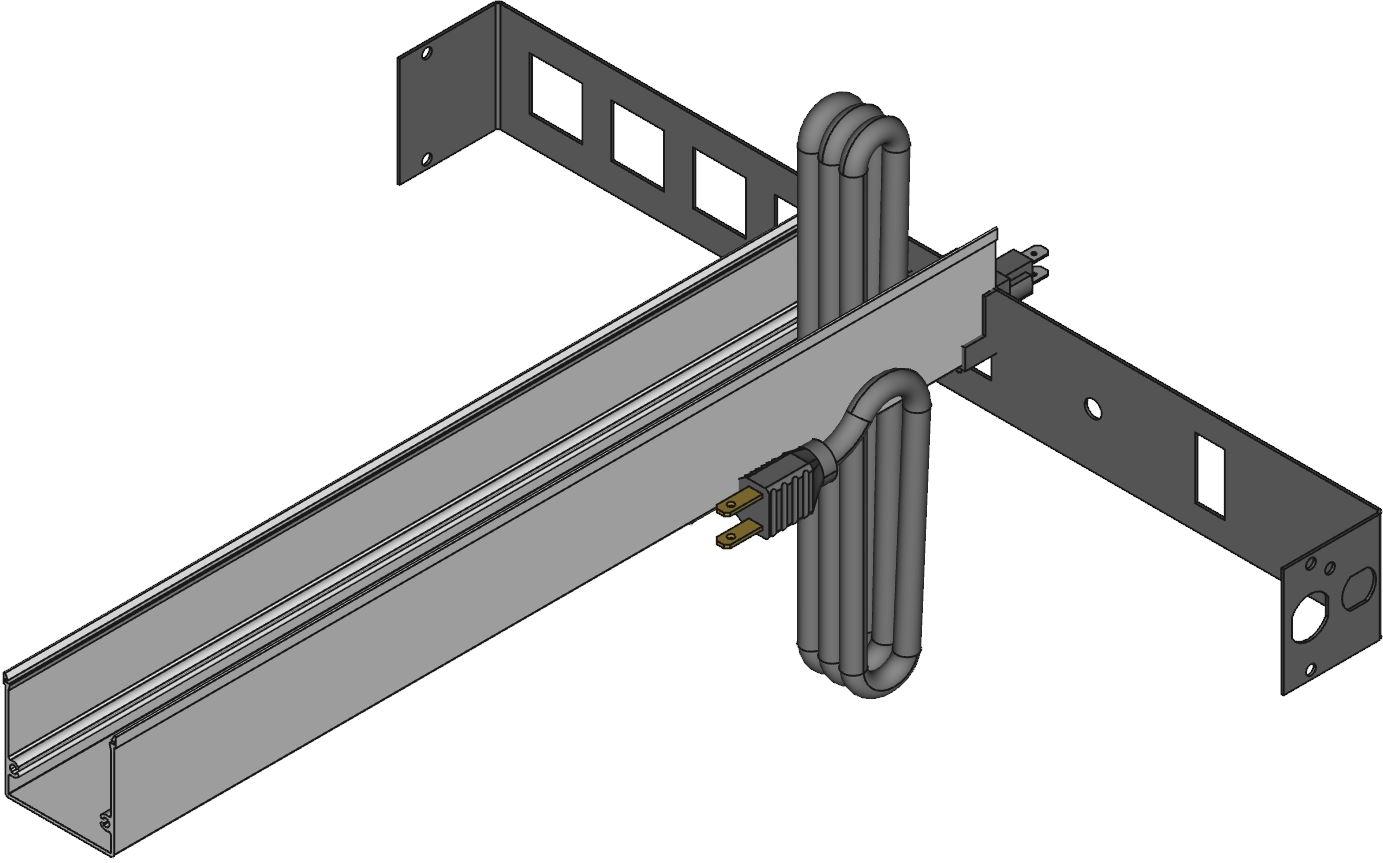 Hammond Manufacturing-1584T6B1S 配电装置 PDU Outlet Strip 120V 15A Rackmount