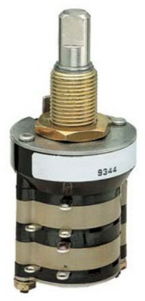 Grayhill-44MBS60-04-2-03N Switch Rotary Switch Rotary DP3T 3 Flatted Shaft Solder Lug 5A 115VAC 28VDC