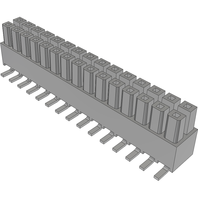 Samtec-IPS1-115-01-S-D-VS Cabezales del conector y receptáculos PCB Conn Isolated Power Socket Strip SKT 30Power POS 2.54mm Solder ST Top Entry SMD Mini Mate® Tube