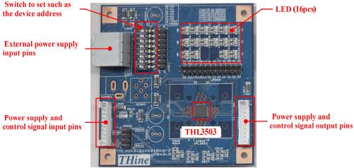 California Eastern Laboratories-THEVAL3503 Entwicklungssätze und Werkzeuge THL3503 LED Driver Evaluation Board