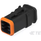Deutsch Group-DT06-6S-CE13 Gaine de câblage de raccordement discret Conn Housing F 6 POS 4.45mm Crimp ST Cable Mount Black Box