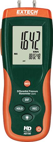 Teledyne FLIR LLC-HD700 null Differential Pressure Manometer Handheld USB Interface 9V