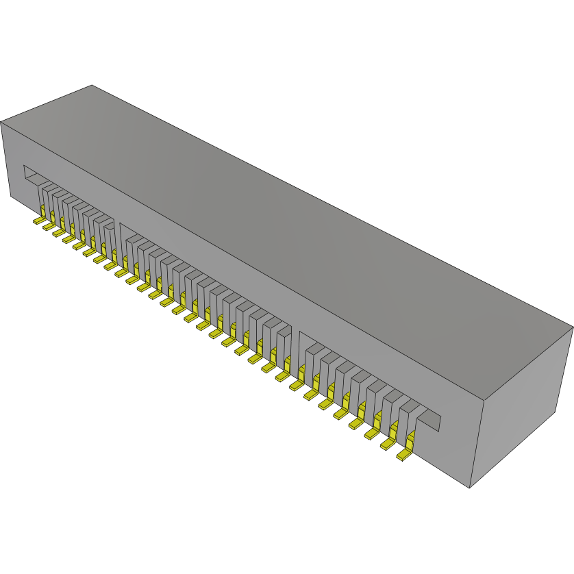Samtec-MB1-130-01-L-S-01-SL-N 卡边连接器 Conn Card Edge SKT 30 POS 1mm Solder RA SMD Tube