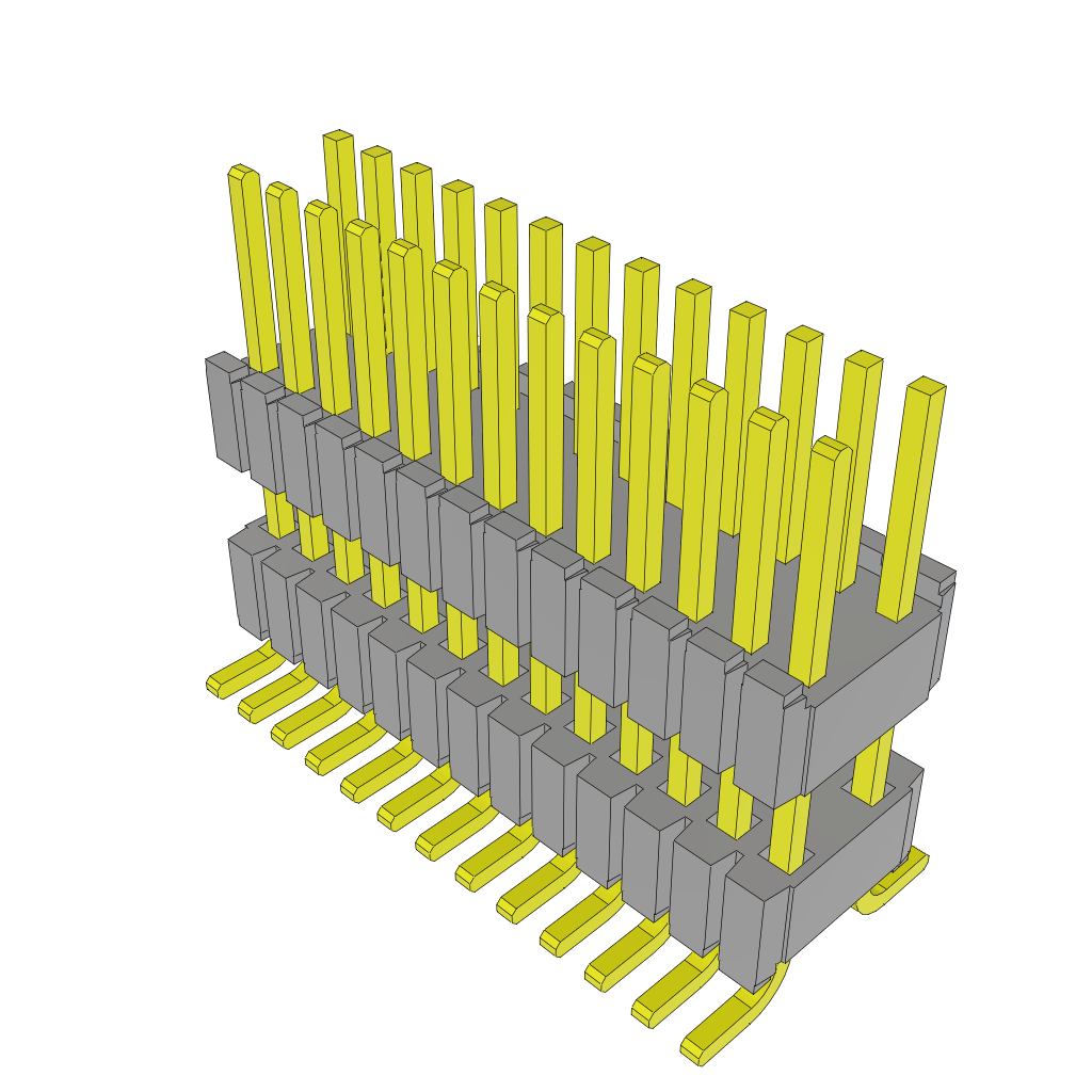 Samtec-HDWM-13-56-G-D-340-SM Connector Headers and PCB Receptacles Conn Board Stacker HDR 26 POS 1.27mm Solder ST SMD Tube