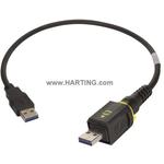 HARTING-09454452910 USB Kabelbaugruppen Cable Assembly USB, 0.5m, Copper Cable, Shielded