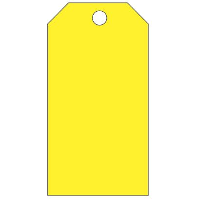 Panduit-PVT-95-Q Tags Plastic Tag, 3.00 X 5.75, Blank-Yellow