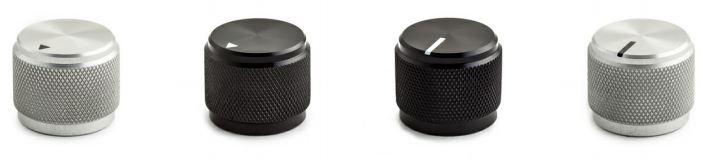 Kilo International-OEDL-63-1-7 Control Knobs Control Knob, Knurl/Round Clear Line