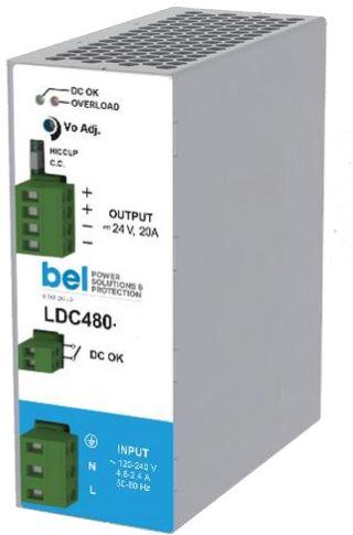 Bel Power Solutions-LDC480-72P AC-DC-Spannungsversorgung AC/DC Power Supply Single-OUT 72V 6.7A 480W 9-Pin