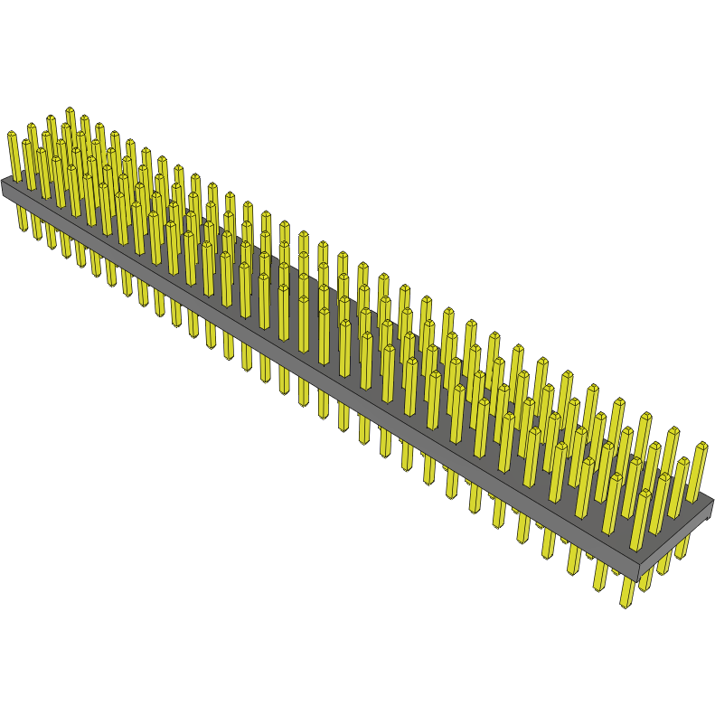 Samtec-MTMM-132-05-S-Q-180 Steckverbinderleisten und Leiterplattenbuchsen Conn Unshrouded Header HDR 128 POS 2mm Solder ST Top Entry Thru-Hole Bulk