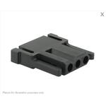 Conn Rectangular PIN 3 POS Crimp ST Cable Mount