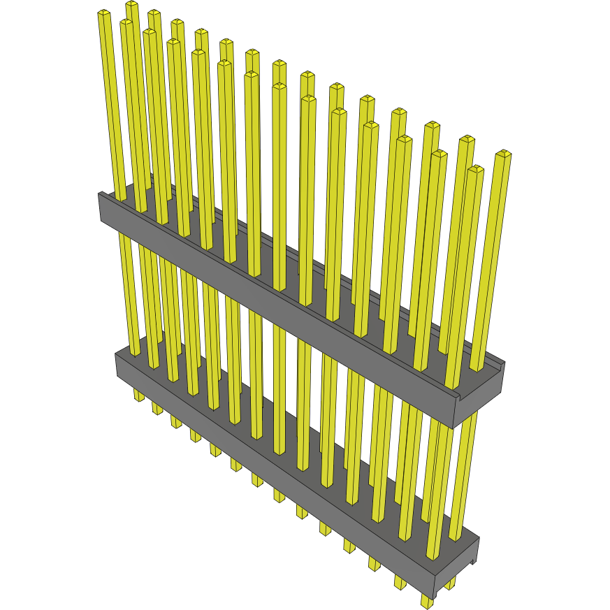 Samtec-DW-14-14-S-D-730 Cabezales del conector y receptáculos PCB Conn Board Stacker HDR 28 POS 2.54mm Solder ST Top Entry Thru-Hole Bulk