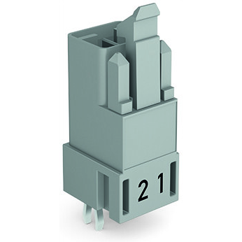 WAGO-890-852 Steckverbinder, Klemmenblöcke Plug for PCBs, Straight, 2-Pole, Cod. B
