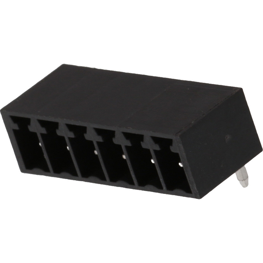 Molex-0395121006 Piastre connettori e prese PCB Conn Shrouded Header (4 Sides) HDR 6 POS 3.81mm Solder RA Side Entry Thru-Hole Eurostyle