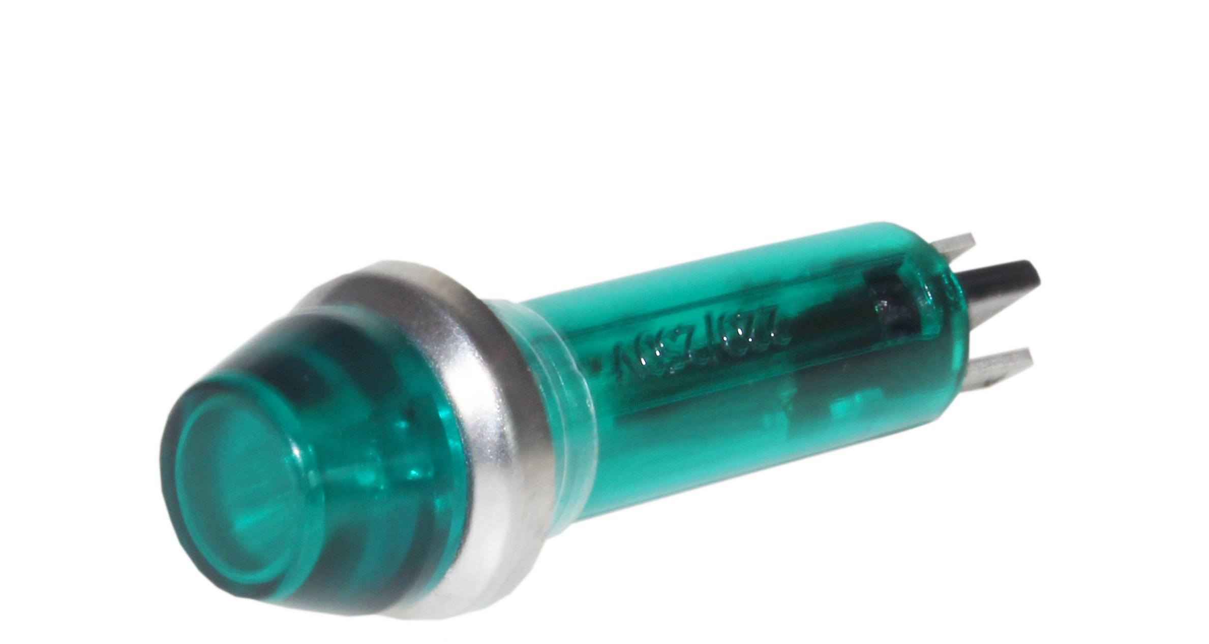 CamdenBoss Ltd-IND5032211-125-T/GRN Panel Mount Indicators Neon Lamp Panel Mount Indicator 2-Pin