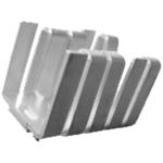 Heat Sink Passive TO-220 Finger Thru-Hole Aluminum 10.2°C/W Black Anodized