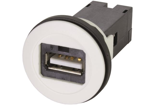 HARTING Technology Group-09454521918 Connector USB Conn USB 2.0 Type A Coupler RCP/RCP ST Panel Mount 1/1 Port