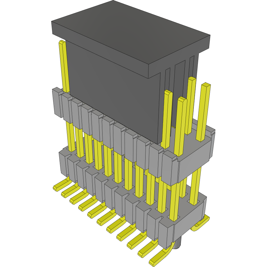 Samtec-HDWM-11-58-G-D-420-SM-A-P 连接器插头及 PCB 插座 Conn Board Stacker HDR 22 POS 1.27mm Solder ST SMD Tube
