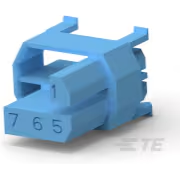 TE Connectivity-3-100525-2 连接器配件 Connector Accessories Coding Key Straight Glass Filled Polyamide 6/6 Brilliant Blue Bag