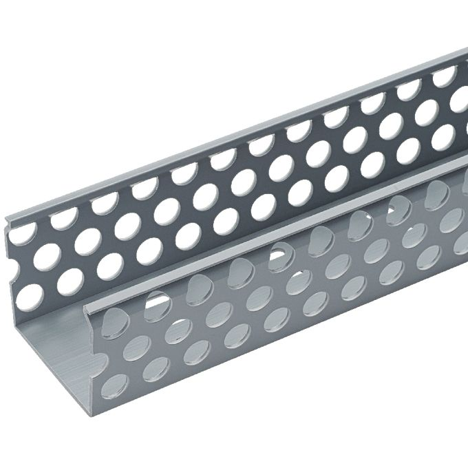 Panduit-D3X4LG6 配线槽 Wiring Ducts Round Hole Rectangular without Cover Screw Polyvinyl Chloride Light Gray