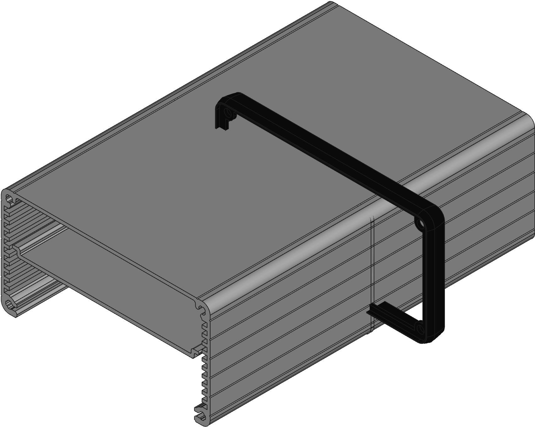 Hammond Manufacturing-1455N1601 Kästen, Gehäuse und Gestelle Clear Anodized Aluminum Wall Mount Extruded Enclosure