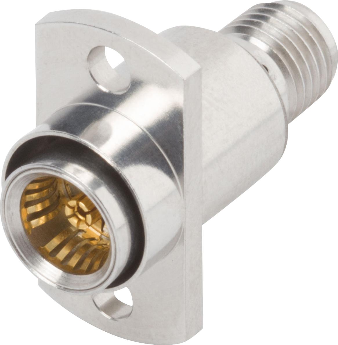 Amphenol SV Microwave-SF1157-6009 RF-Steckverbinder Conn BMA-SMA Adapter 0Hz to 22GHz 50Ohm ST Flange Mount F/F Gold Over Nickel Bag