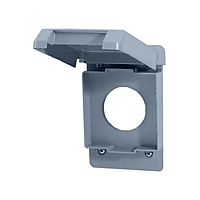 Thomas & Betts-E98G20N-CAR Steckverbinderzubehör 1-gang weatherproof 20 AMP Vertical Mount Single Receptacle Box Cov- er - Gray